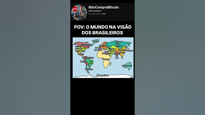 Mapa mundi na cabeça do Brasileiro