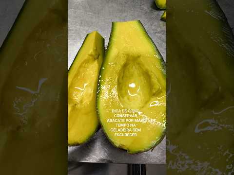 DICA DE COMO CONSERVAR ABACATE NA GELADEIRA POR MAIS TEMPO SEM ESCURECER #shorts