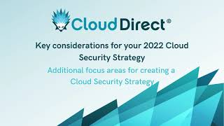 Additional focus areas for creating a Cloud Security Strategy | Microsoft Security Week | Day 1
