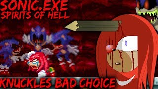 SONIC.EXE: SPIRITS OF HELL [DEMO 2] - KNUCKLES LEVEL (BAD CHOICE ENDING)