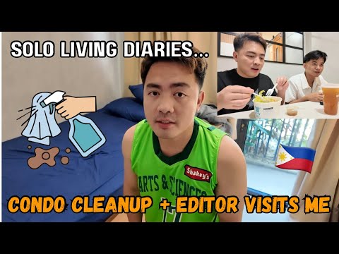 Solo Living Diaries: CONDO CLEANUP + MY EDITOR VISITS ME
