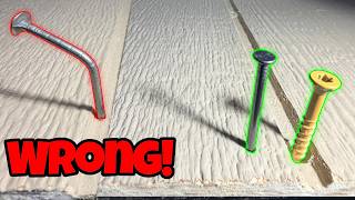 STOP Nailing Siding Like This!