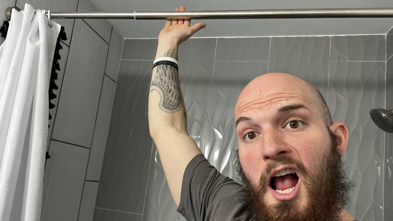 BRIOFOX Tension Curtain Rod 43-73 Inches Brushed Nickel, Never Rust and Non-Slip.