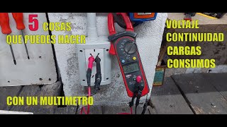 Como usar PINZA AMPERIMETRICA con ejemplos( ideal aprendices )