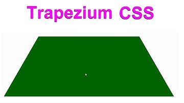 How To Draw Trapezoid/Trapezium in HTML Using CSS