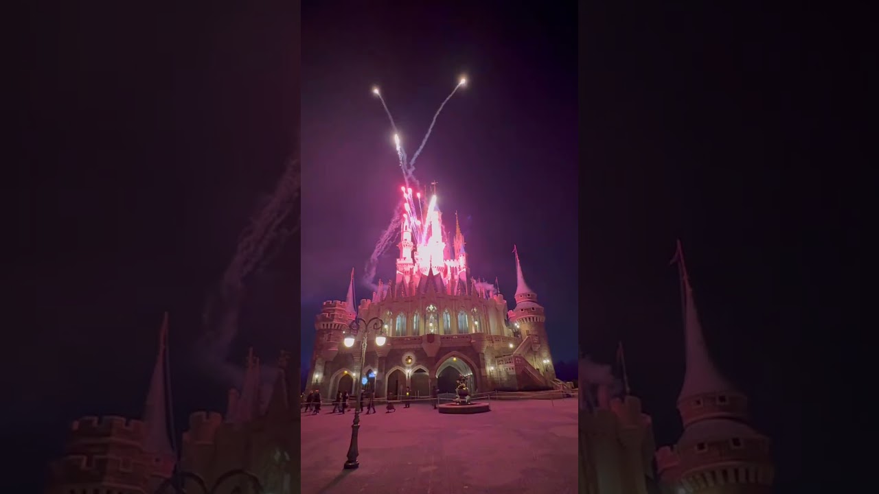 シンデレラ城裏からのReach for the Stars 【2025年1月18日】