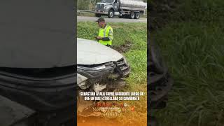 Sebastian Ayala Sufre Accidente Luego De Que Un Bus Estrellara Su Camioneta
