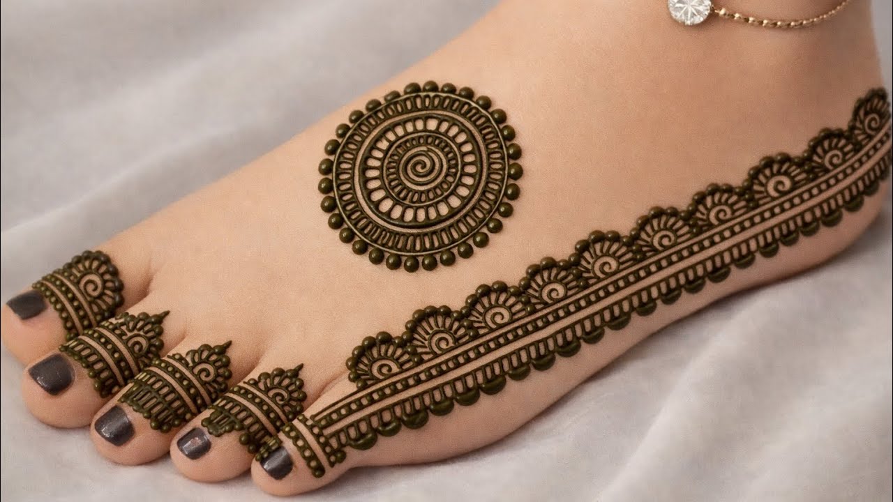 New Eid special पैरो कि मेहंदी डिजाइन/ minimal feet mehndi design/ pairon ka mehndi design/ mehndi 
