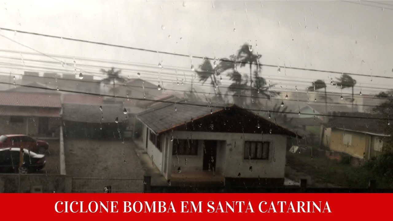 Ciclone bomba em Santa Catarina