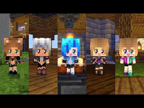 Chicken wing meme(5 cute girls)[minecraft animation]