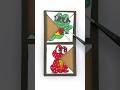 So Hoppy Ribbit Beautiful cardboard puzzle game😍❤️#art #ytshorts #trending