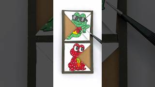 So Hoppy Ribbit Beautiful cardboard puzzle game😍❤️#art #ytshorts #trending