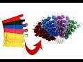 Flower bunches making with plastic carry bags | Best out of waste