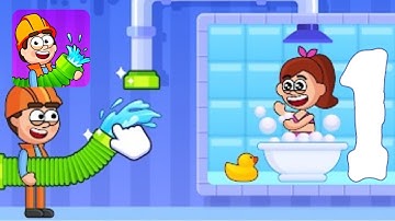 Flow Legends - Pipe games Gameplay Walkthrough Part - 1 All level 1-5  (IOS, Android) #1