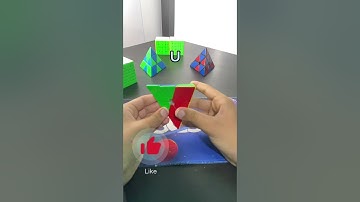 How to Make a Checkerboard Pattern on Pyraminx (The Easy  Way) #rubikscube #tutorial #easy #shorts