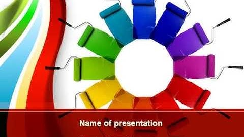 Rainbow Color Palette PowerPoint Template by PoweredTemplate.com