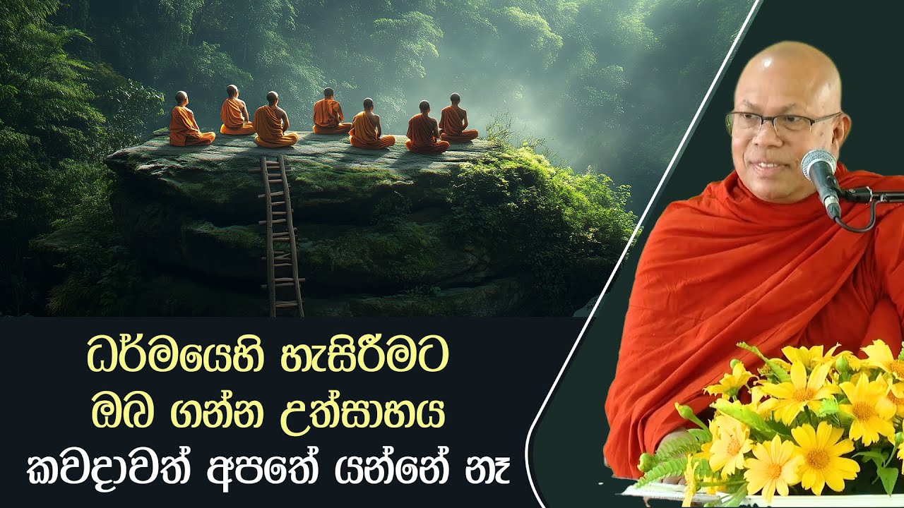 ධර්මයෙහි හැසිරීමට ඔබ ගන්න උත්සාහය කවදාවත් අපතේ යන්නේ නෑ - මේ කතාව අහන්න