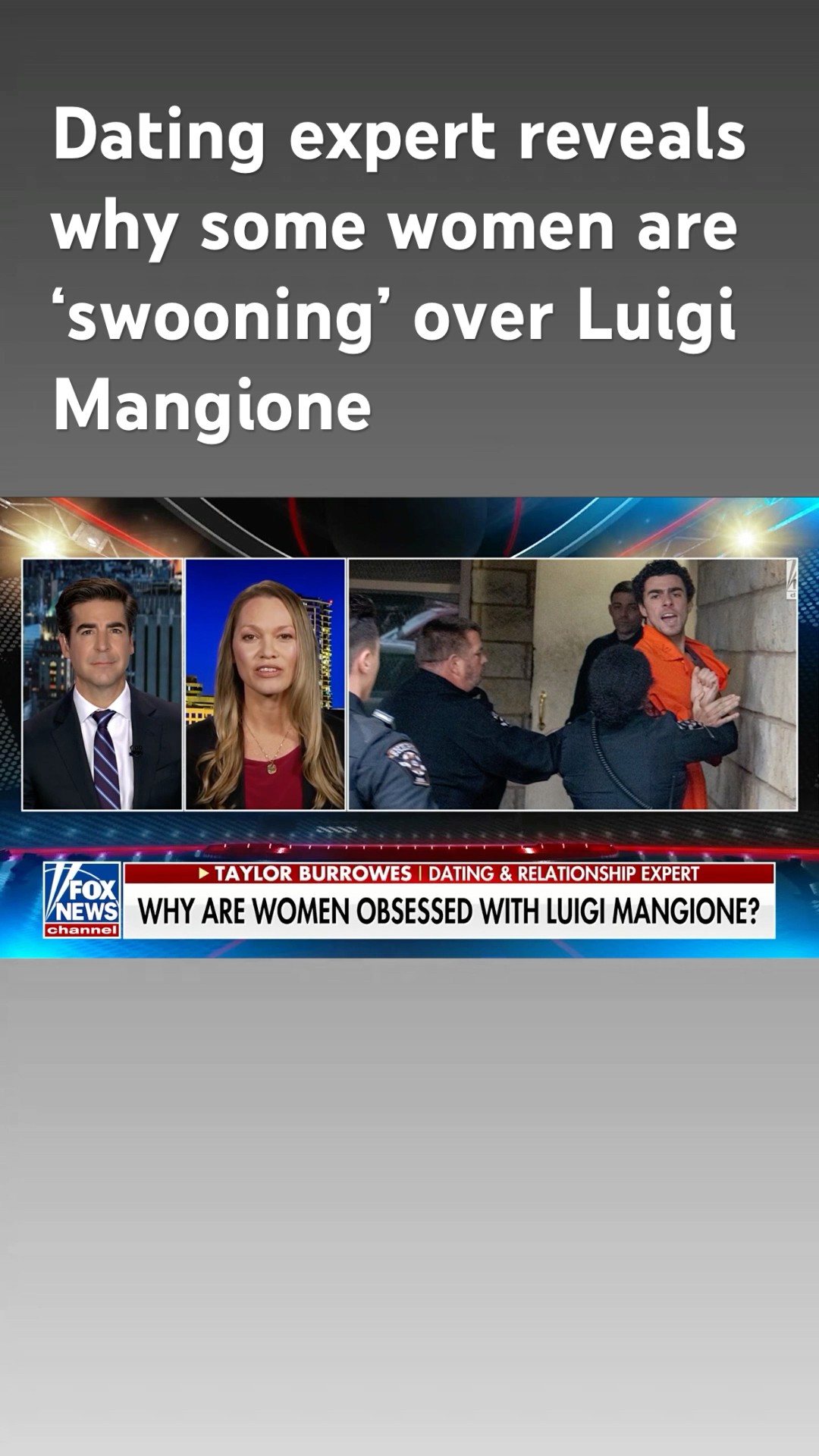 Jesse Watters: Why are women obsessed with Luigi Mangione? #shorts