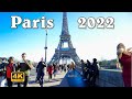 Paris 2022, Winter walk - Eiffel Tower to Trocadero [4K UHD]