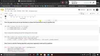 The student Scoring prediction model using simple linear regression