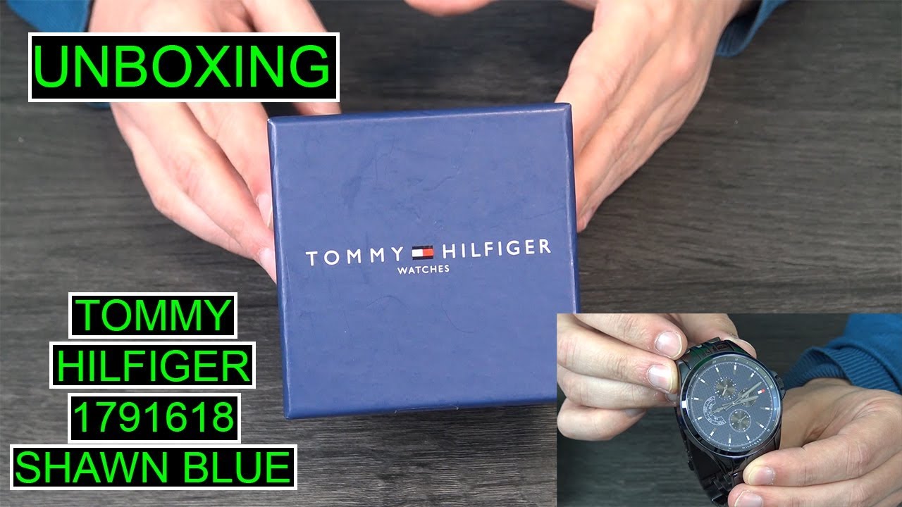 Tommy Hilfiger 1791618 Shawn Blue - UNBOXING Relógio / Watch - YouTube