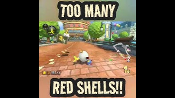 COUNT THE RED SHELLS (Mario Kart 8 Deluxe) #nintendo #switch #mariokart #mk #fail #mk8 #red #shell
