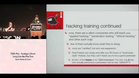 DEFCON 16: Pen-Testing is Dead, Long Live the Pen Test