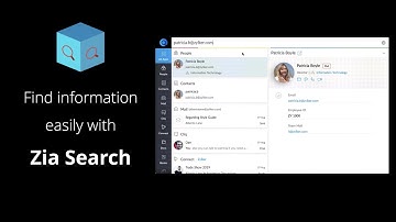 How to use the Zia Search service in Zoho One to find information easily - Zoho One Minute