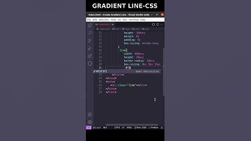 How to make a gradient line with HTML & CSS | #css #shorts