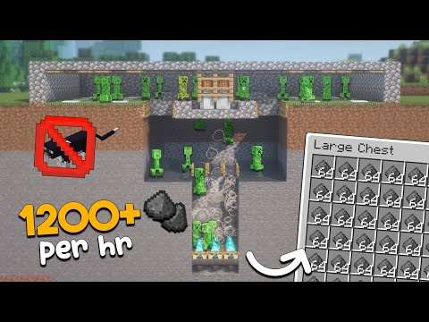 EASY Creeper Farm Minecraft 1.20 | 1200+ Gunpowder Per Hour!