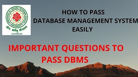 jntuk r19 dbms || jntuk r19 data base management system important questions ||