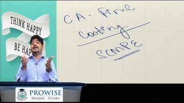 CA FINAL COST SCM&PE REGULAR BATCH DAY 1 PART 1 Demo by CA SANKALP KANSTIYA
