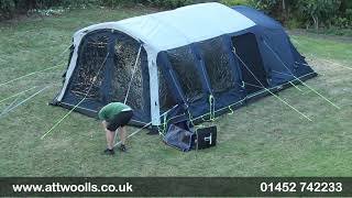 Outwell Forestville 6SA Air Tent Pitching & Packing Video
