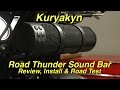 Kuryakyn Road Thunder Sound Bar by MTX Review, Installation and Road Test by J&P Cycles