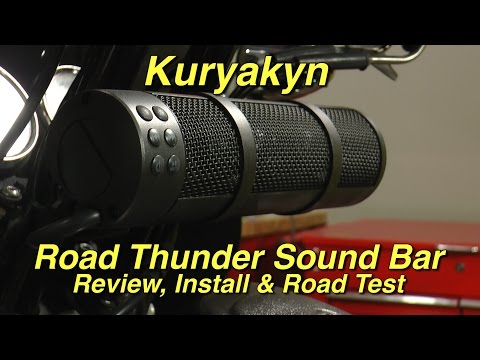 Kuryakyn Road Thunder Sound Bar by MTX Review, Installation and Road Test by J&P Cycles