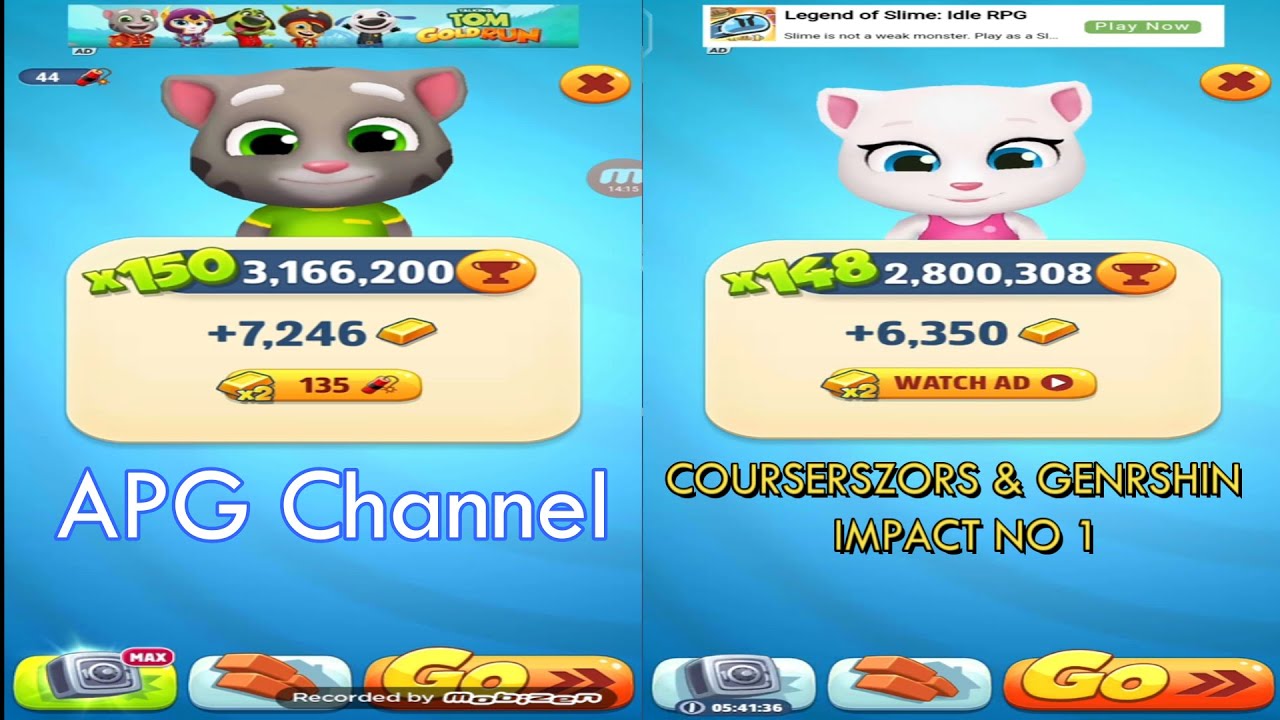 Talking Tom Gold Run APG vs COURSERSZORS EP.7