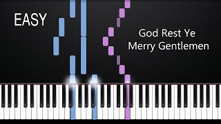 God Rest Ye Merry Gentlemen | EASY Piano Tutorial by Russell