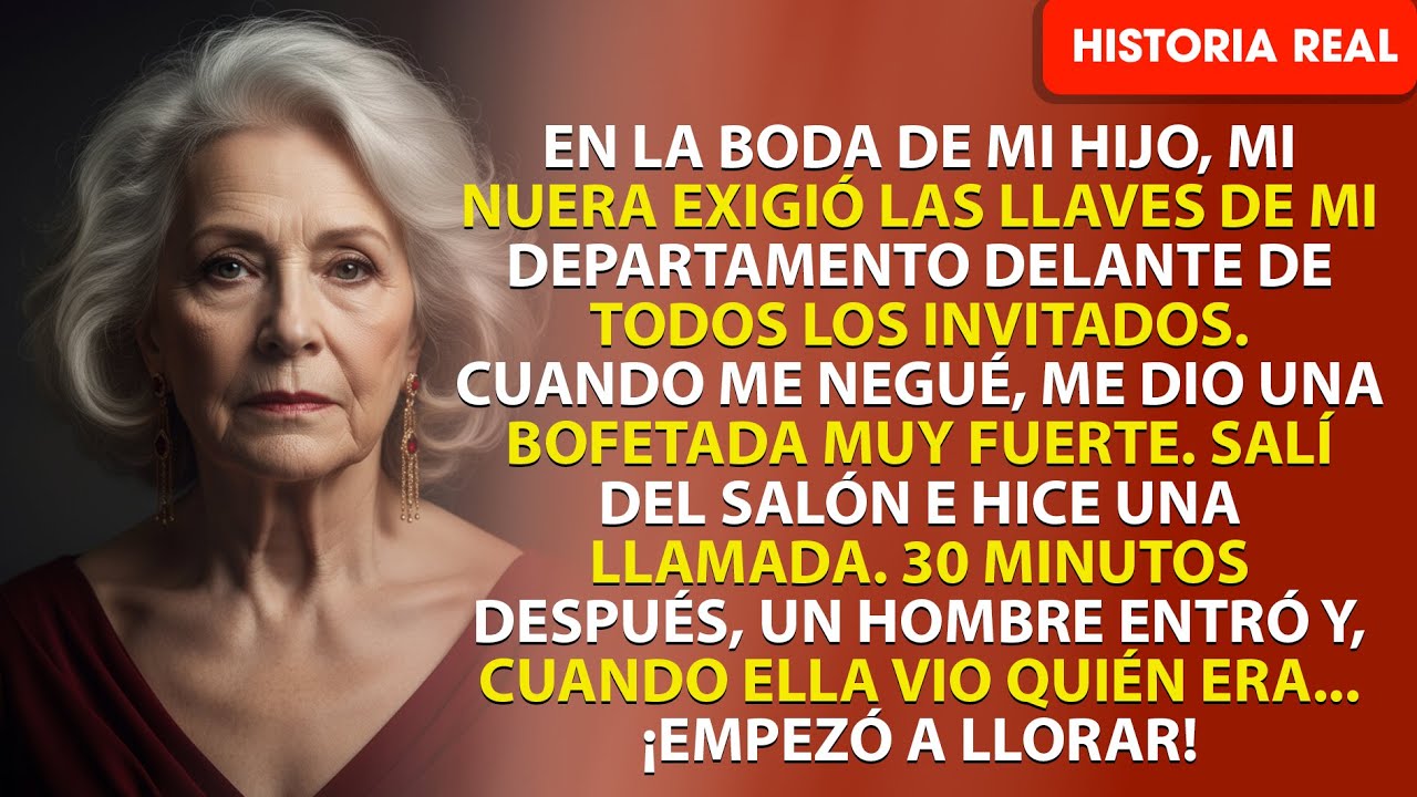 Mi nuera me dio una bofetada en la cara y exigió las llaves de mi casa delante de todos...