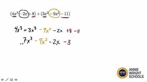 Lesson 5.3 - Adding & Subtracting Polynomials