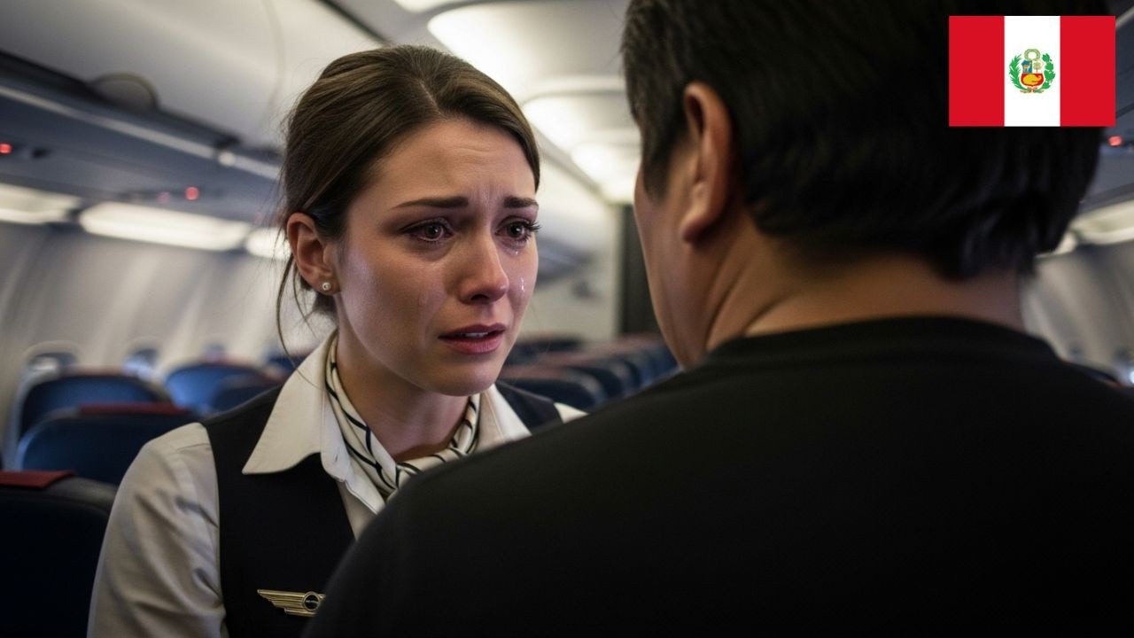Azafata francesa se paraliza cuando peruano se quita la camisa y la salva
