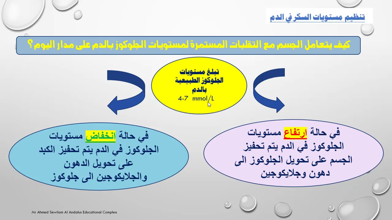 الصف الثاني عشر علمي الأنسولين و السكر