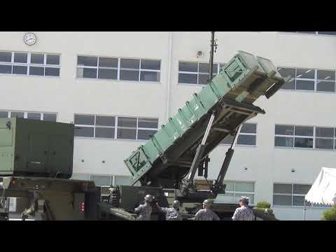 ペトリオット撤収準備　第65回航空自衛隊防府南基地開庁記念行事