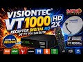 🔰 Ligando pela primeira vez o SATHD REGIONAL Visiontec vt1000hd2x com relógio