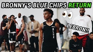 Bronny James RETURNS To The Blue Chips! Almost Gets POSTER \& 7 Foot Jahzare Jackson GOES OFF 😱