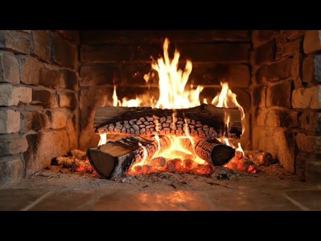 Cozy Fireplace 🔥 Crackling Fire Sounds for Sleep, Relaxation & Stress Relief (No Music)