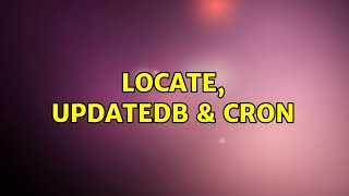 Ubuntu: locate, updatedb & cron