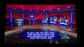 Final Jeopardy world Surnames  Alan Johnson Day 2 21921