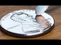 【Coin Polishing】$0.01  coin to mirror #1/Satisfying Video - 1 cent coin Polish