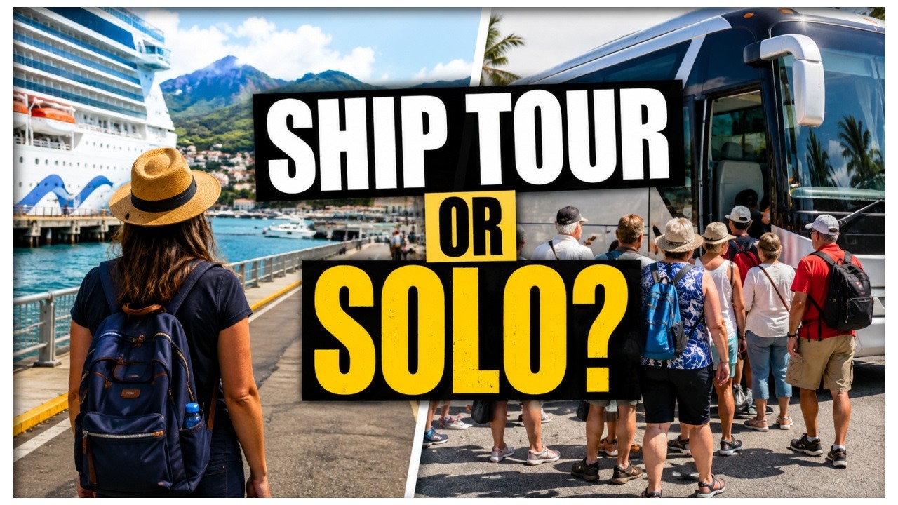 Solo Cruise Excursions: Should You Book Through The Ship or Go Alone?