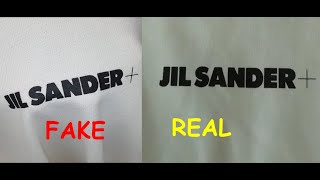 How to spot fake Jil Sander T shirt. Real vs Fake Jil Sander shirt